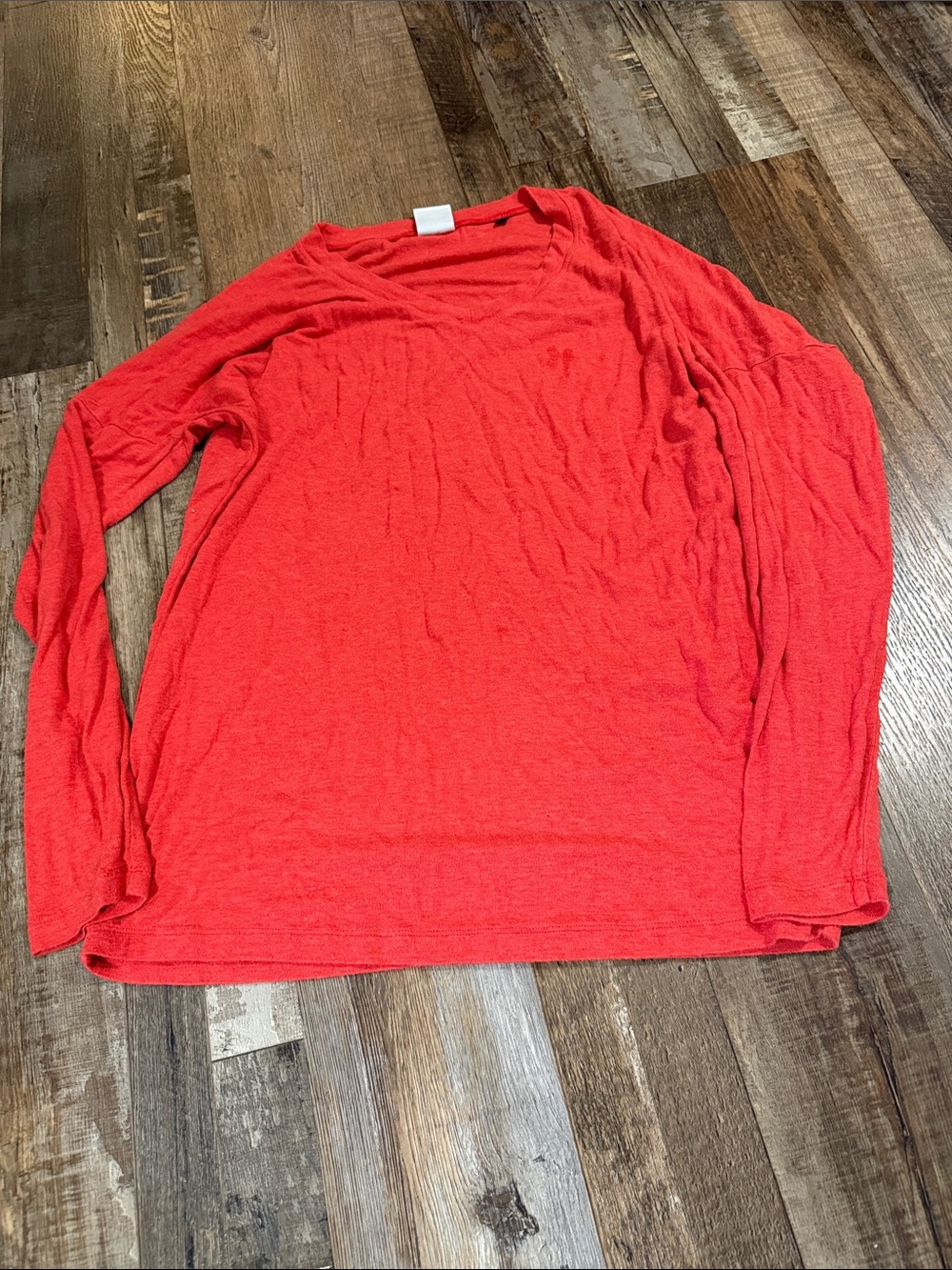 CAbi Coral V-Neck Long Sleeve Top